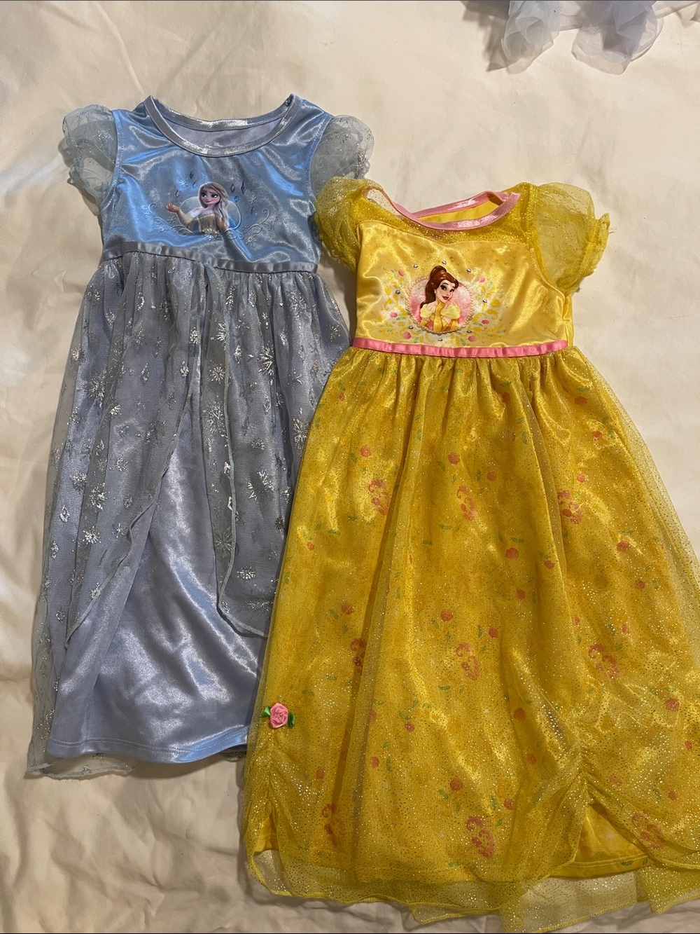 Lot of 2 Disney Princess Nightgown Dresses 3T